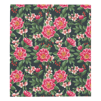 Summer Floral Pattern Print Design SF06 Premium Quilt