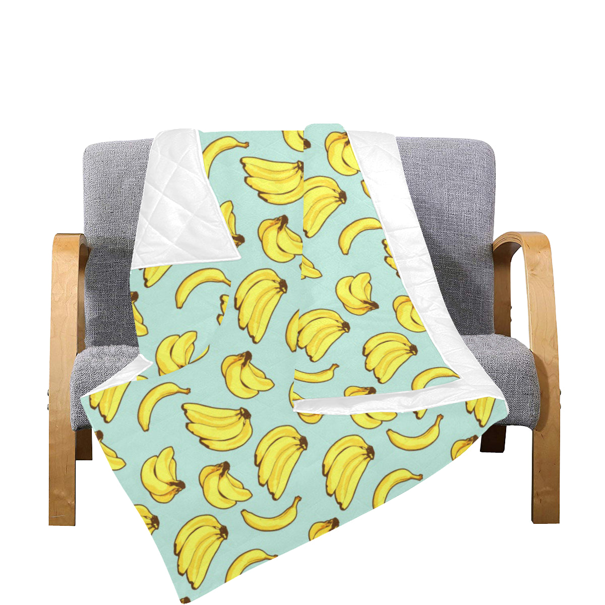 Banana Pattern Print Design BA04 Premium Quilt