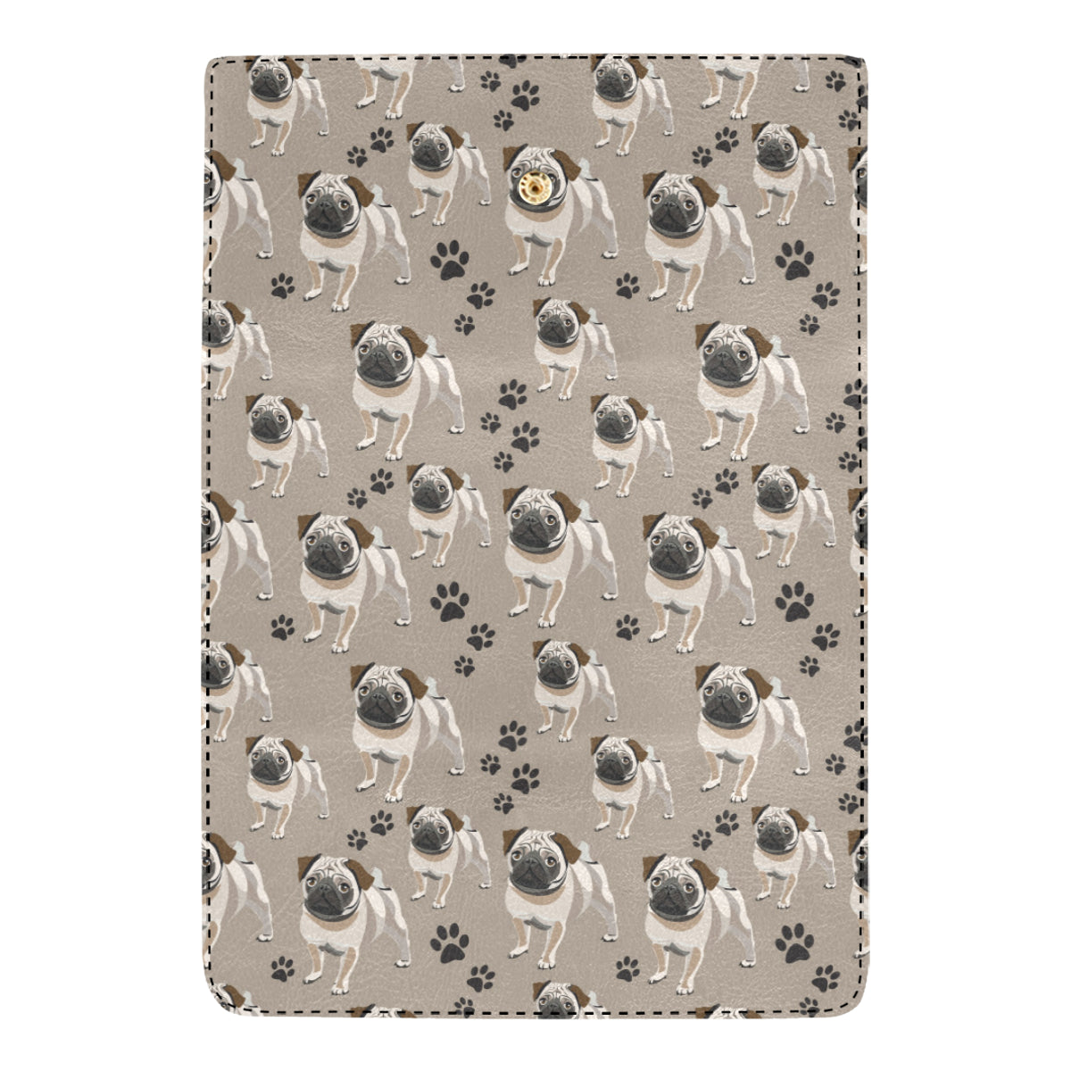 Pug Pattern Print Design A04 Women's Trifold Wallet