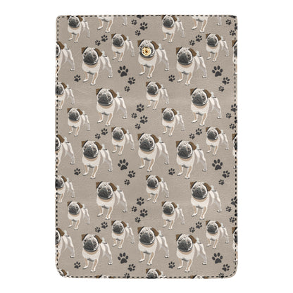 Pug Pattern Print Design A04 Women's Trifold Wallet