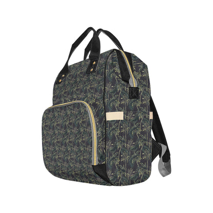 Palm Tree Background Design Print Diaper Bag Backpack