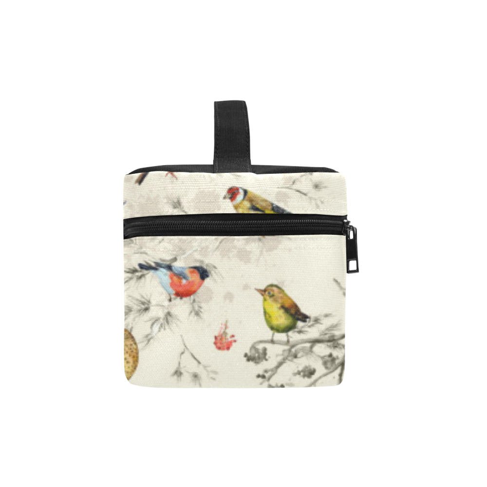 Bird Watercolor Design Pattern Makeup Bag
