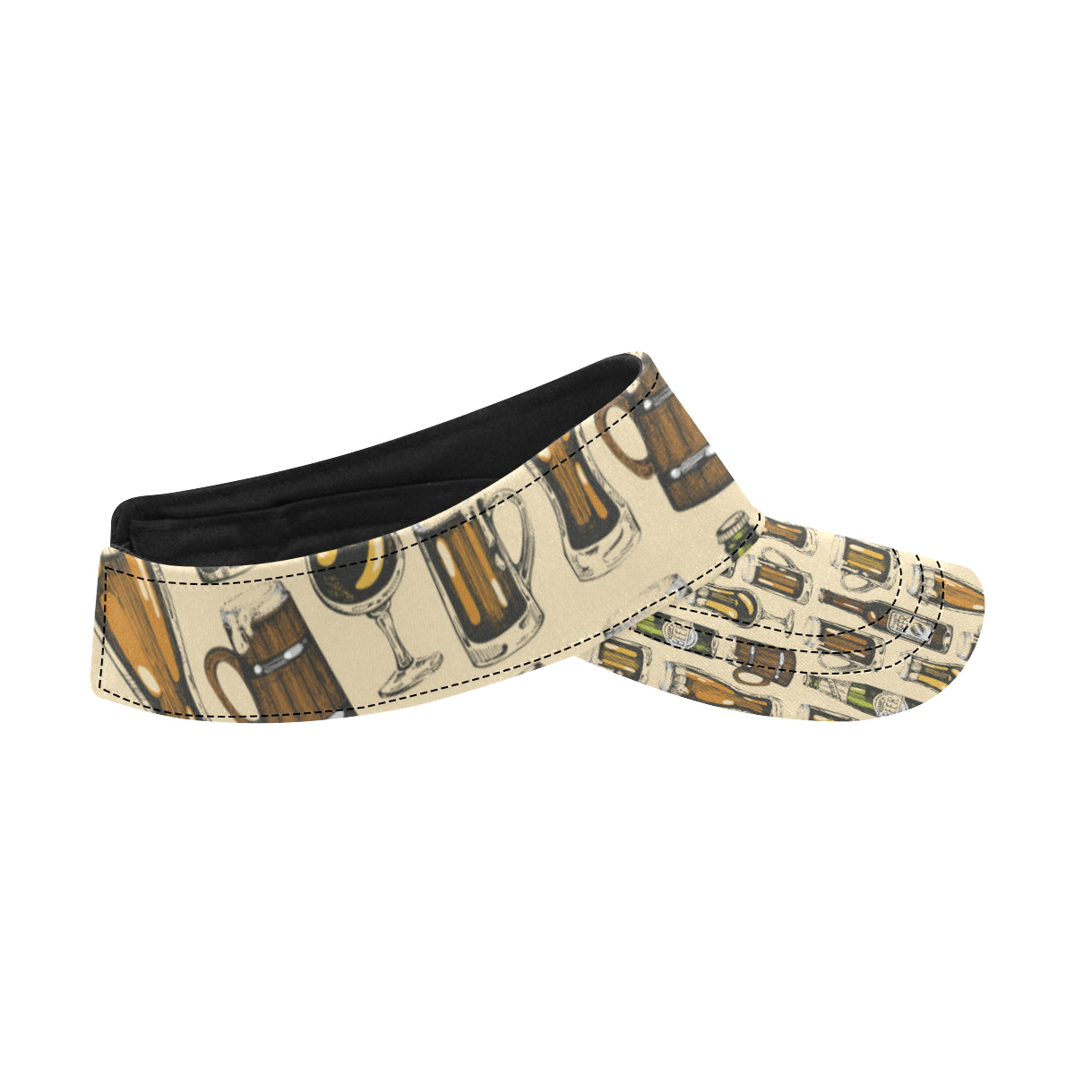 Beer Pattern Print Design 04 Unisex Sun Visor