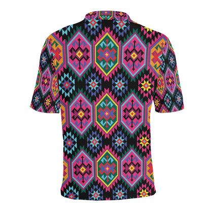 Mexican Pattern Print Design 02 Men Polo Shirt