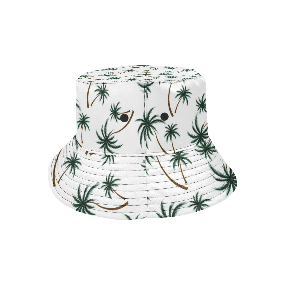 Palm Tree Pattern Print Design PT07 Unisex Bucket Hat