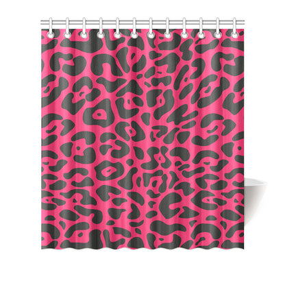 Cheetah Pink Print Pattern Shower Curtain