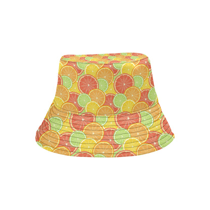 Grapefruit Pattern Print Design GF01 Unisex Bucket Hat