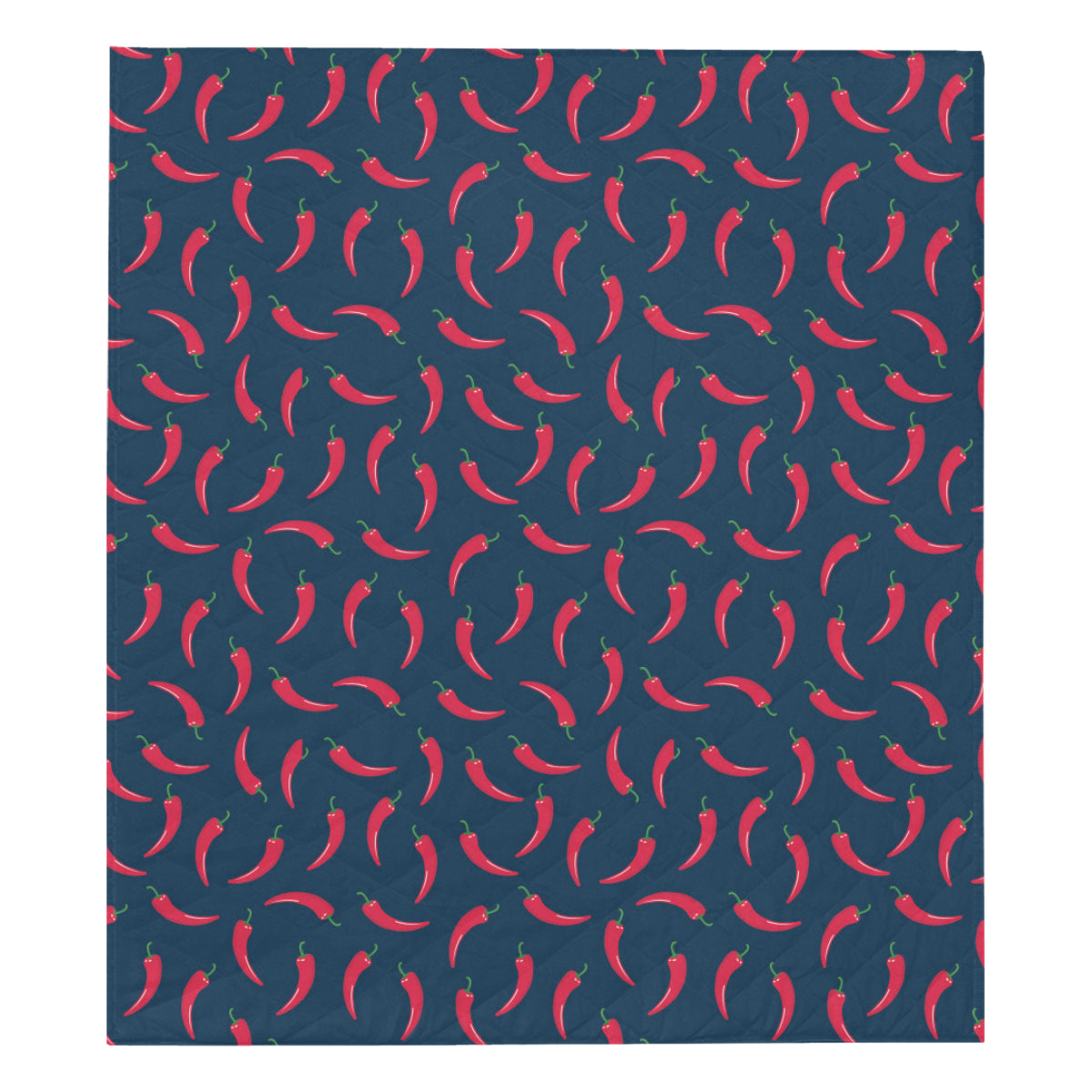 Chilli Pepper Pattern Print Design 03 Premium Quilt