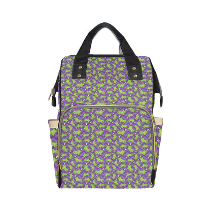 Zombie Foot Design Pattern Print Diaper Bag Backpack