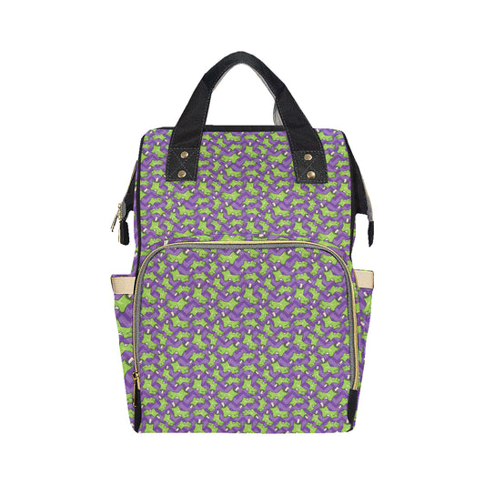 Zombie Foot Design Pattern Print Diaper Bag Backpack