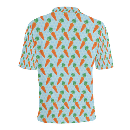Carrot Pattern Print Design 01 Men Polo Shirt