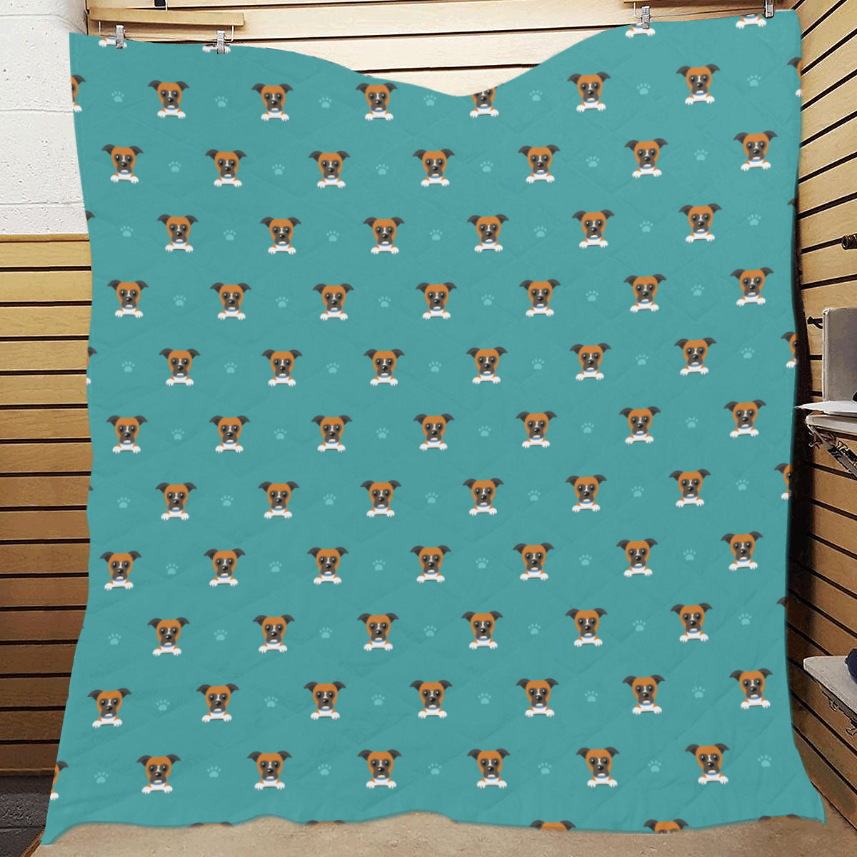 Boxers Pattern Print Design 03 Premium Quilt