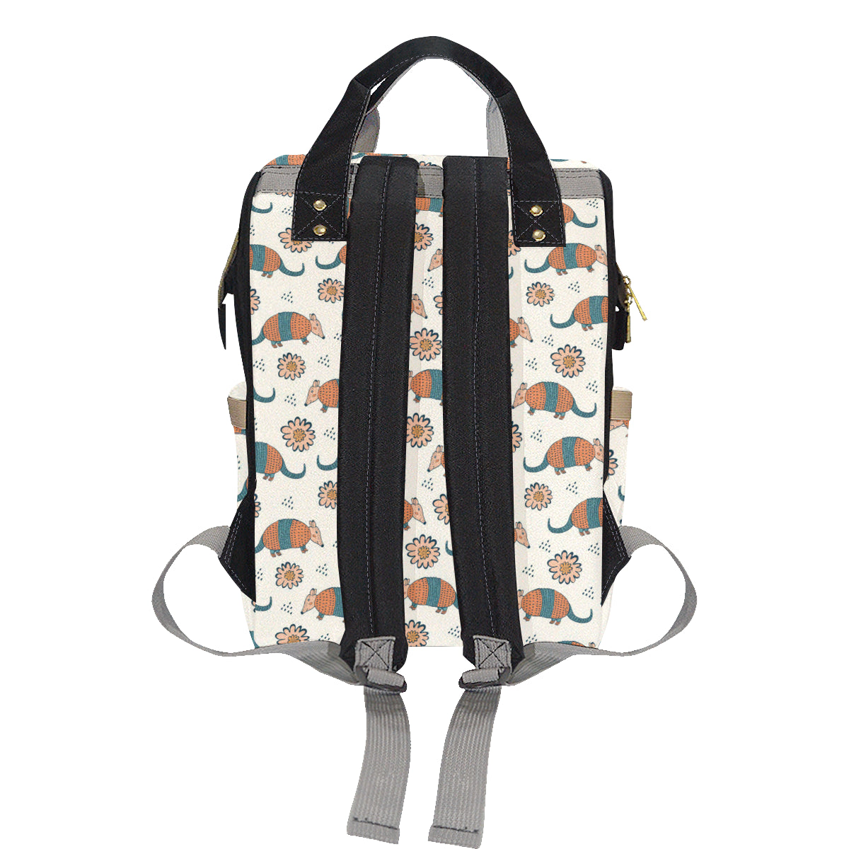 Armadillo Pattern Print Design 02 Diaper Bag Backpack