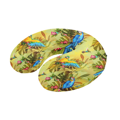 Parrot Pattern Print Design A02 U-Shaped Travel Neck Pillow