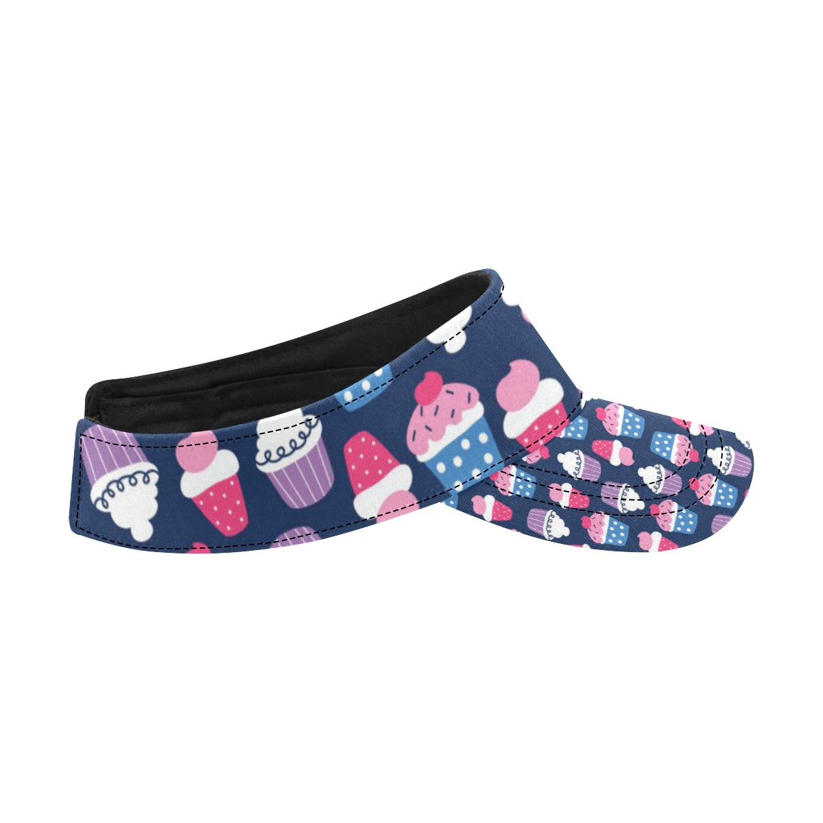 Cupcake Pattern Print Design CP04 Unisex Sun Visor