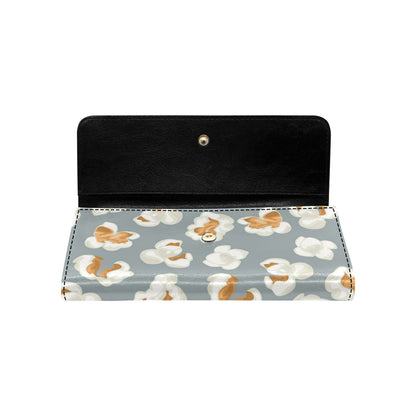 Popcorn Pattern Print Design A05 Women's Trifold Wallet
