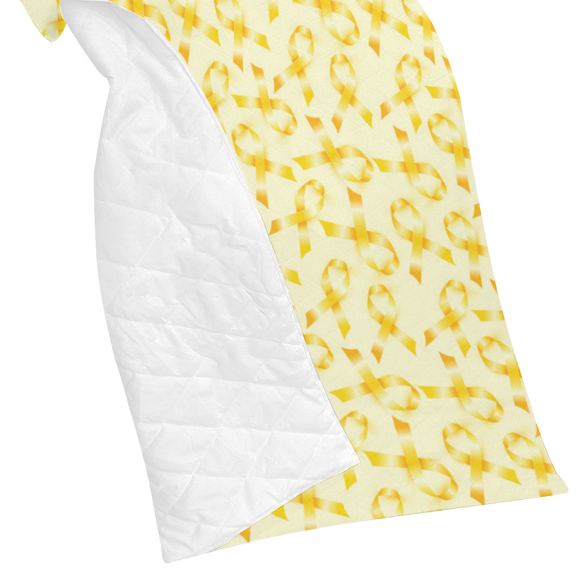Childhood cancer Pattern Print Design 01 Premium Quilt