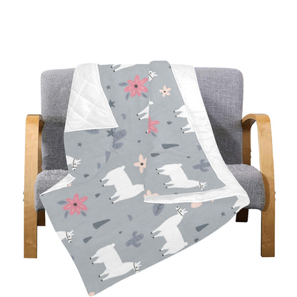 Llama Pattern Print Design 010 Premium Quilt
