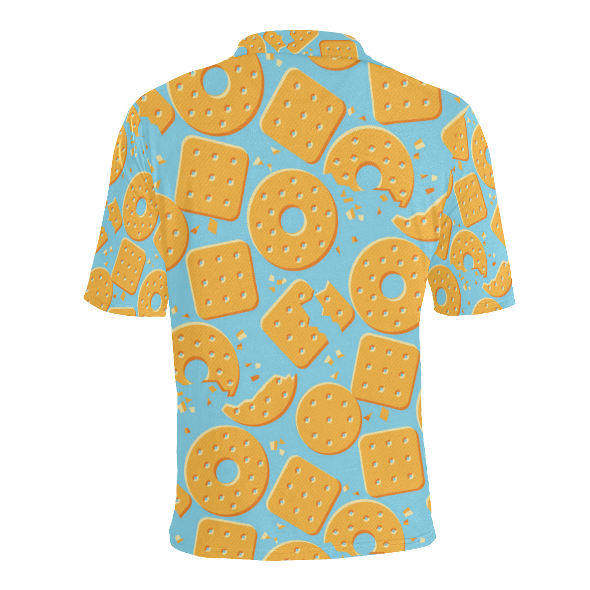 Cracker Pattern Print Design 02 Men Polo Shirt