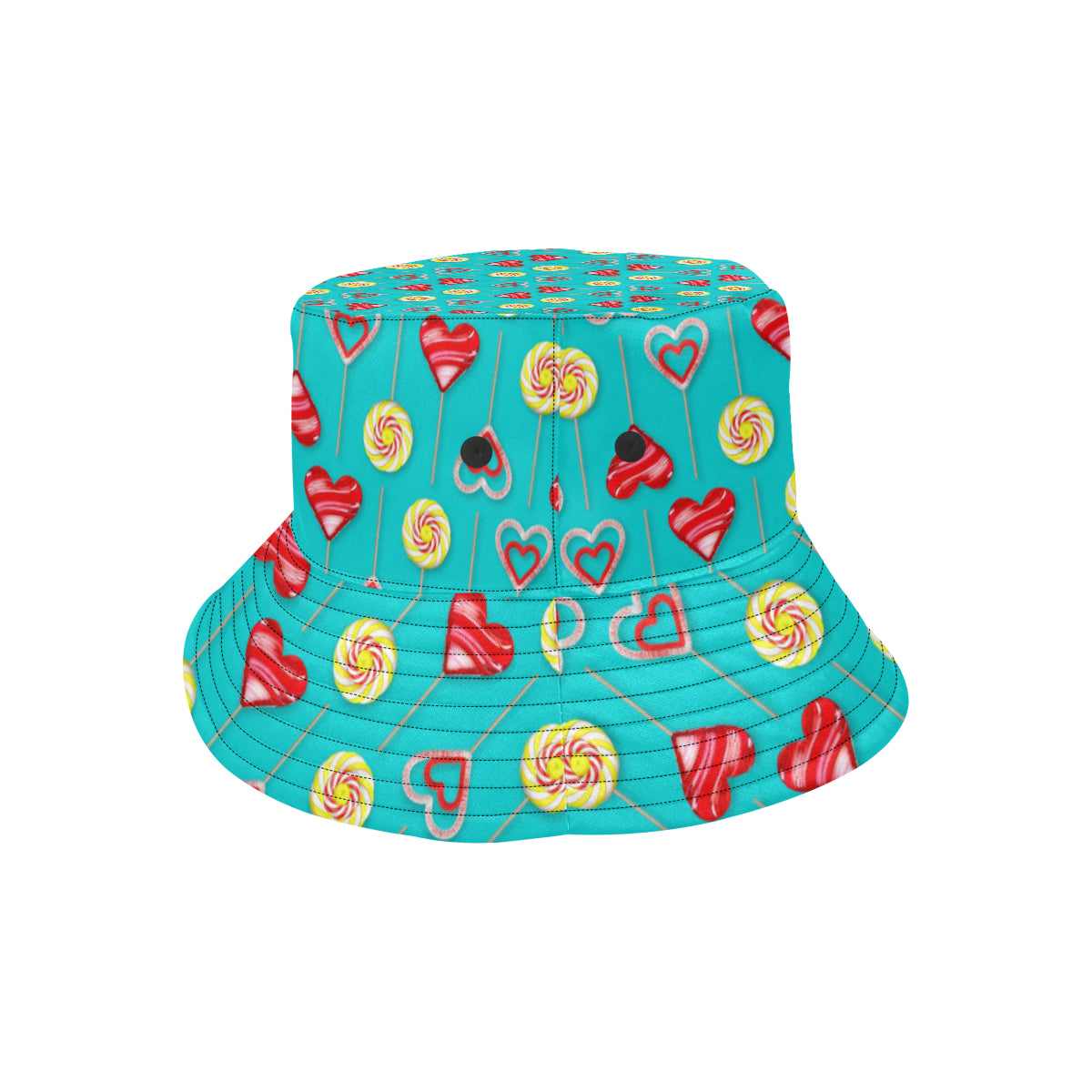 Lollipop Pattern Print Design LL06 Unisex Bucket Hat
