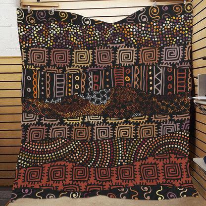 African Pattern Print Design 07 Premium Quilt