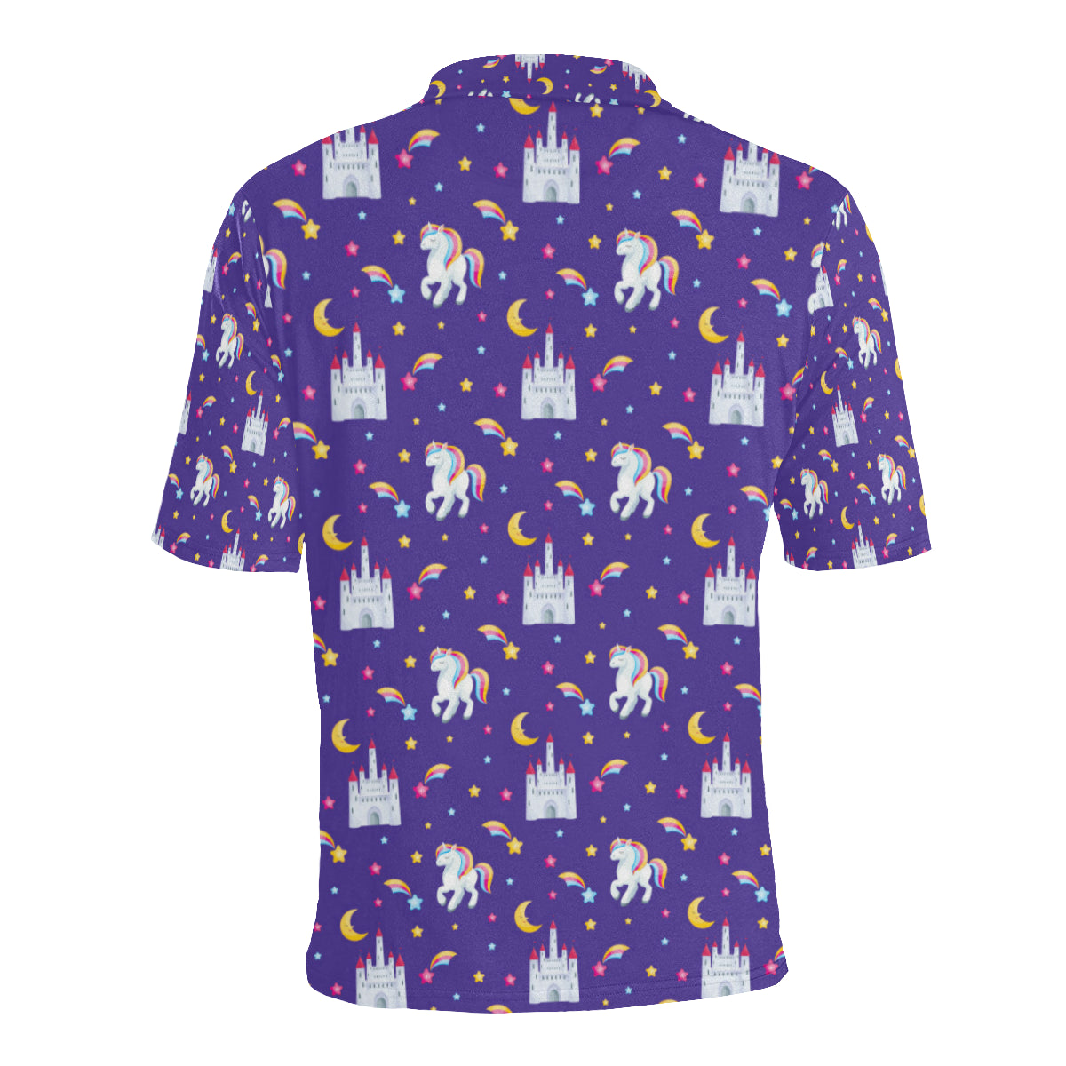 Unicorn Casttle Men Polo Shirt