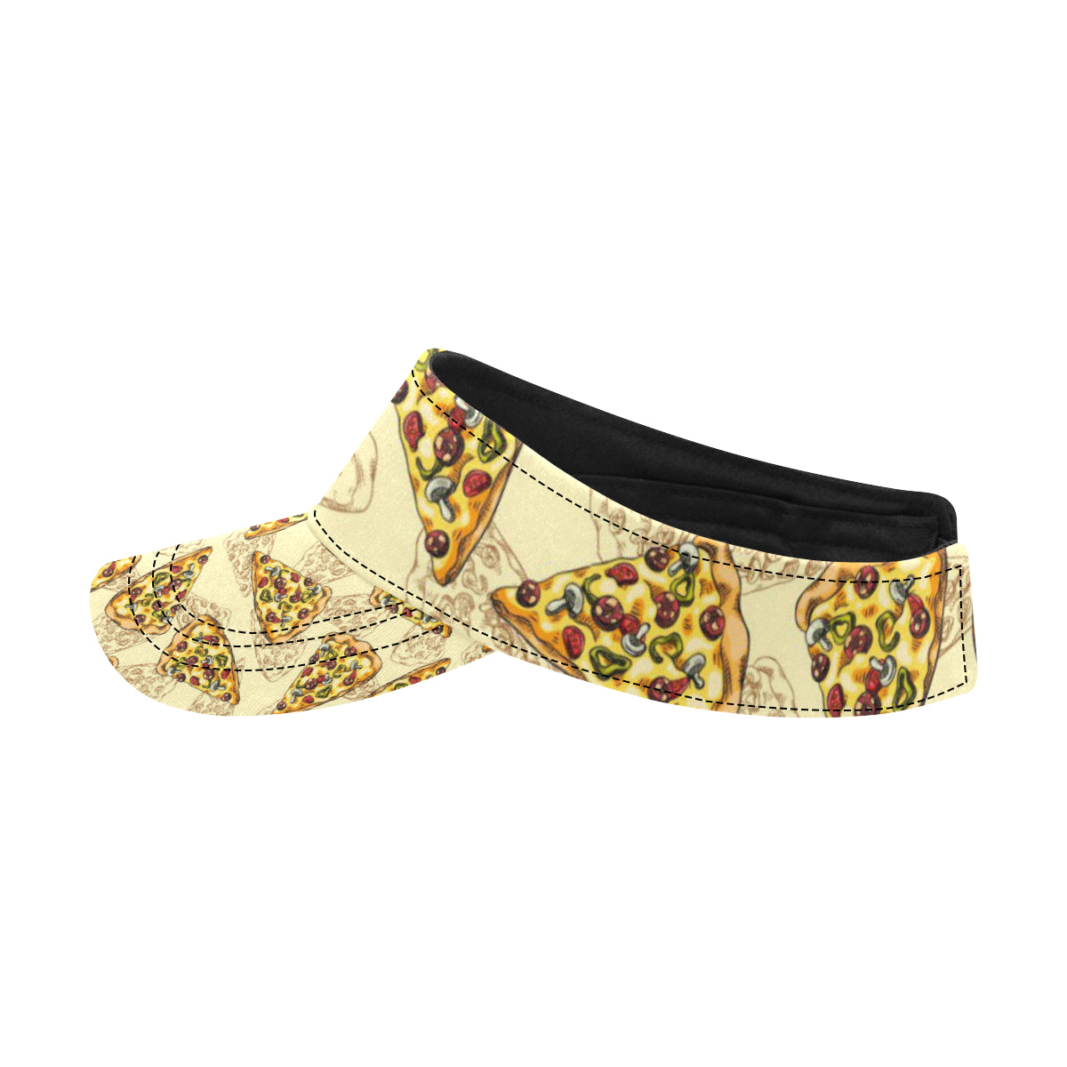 Pizza Pattern Print Design A01 Unisex Sun Visor