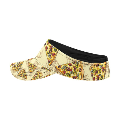 Pizza Pattern Print Design A01 Unisex Sun Visor