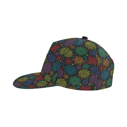 Chakra Mandala Print Pattern Snapback Cap
