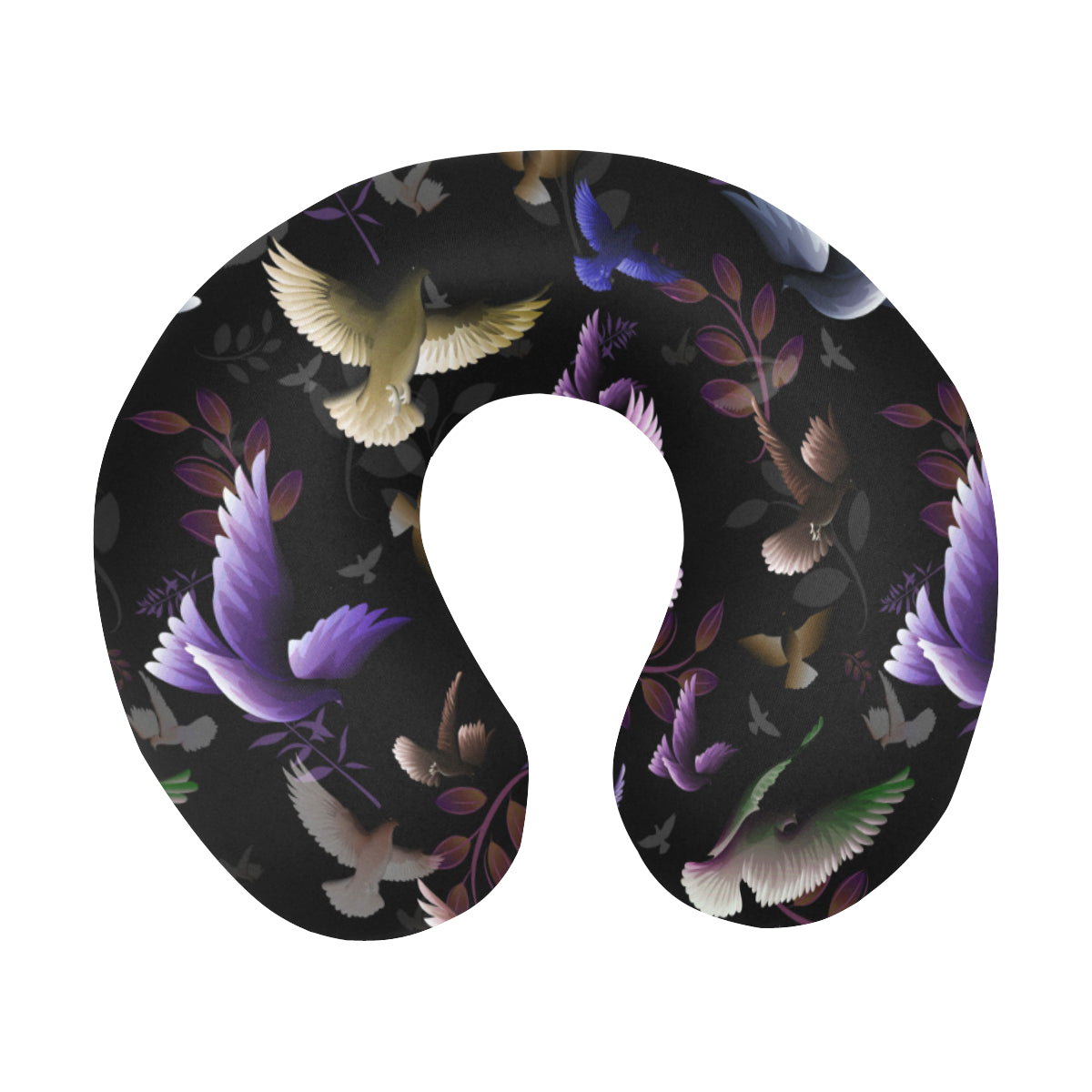Pigeon Pattern Print Design 01 U-Shaped Travel Neck Pillow