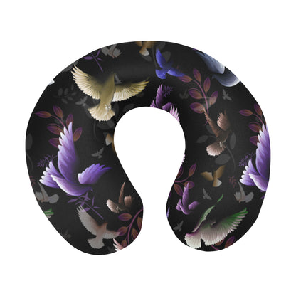 Pigeon Pattern Print Design 01 U-Shaped Travel Neck Pillow