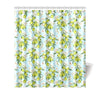 Elegant Olive Floral Print Shower Curtain