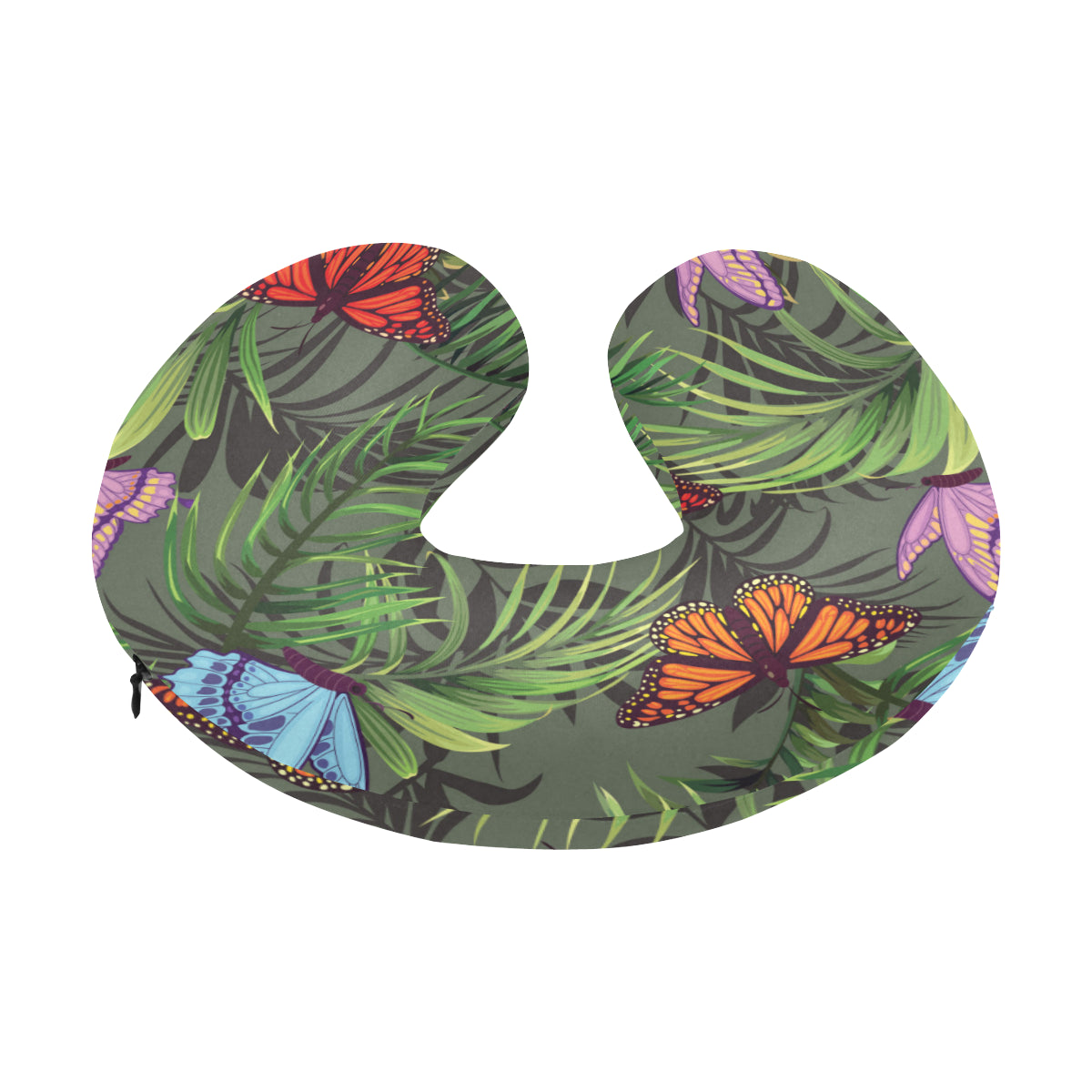 Monarch Butterfly Pattern Print Design 04 U-Shaped Travel Neck Pillow