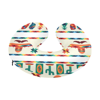 Maracas Mexican Pattern Print Design 01 U-Shaped Travel Neck Pillow