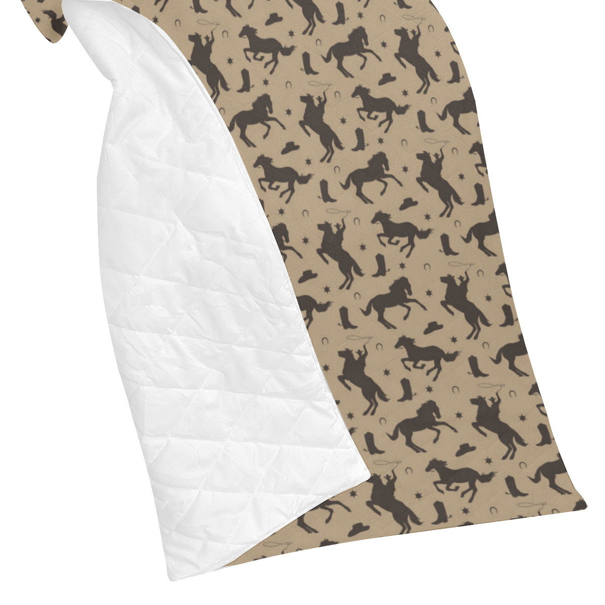 Cowboy Pattern Print Design 05 Premium Quilt