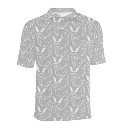 Angel Wings Pattern Print Design 01 Men Polo Shirt