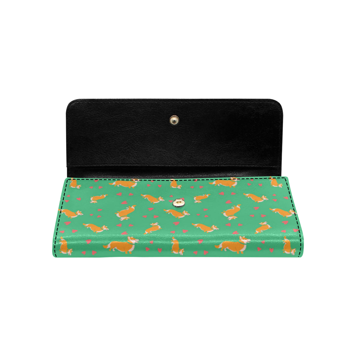Cardigan Welsh Corgis Pattern Print Design 03 Women's Trifold Wallet