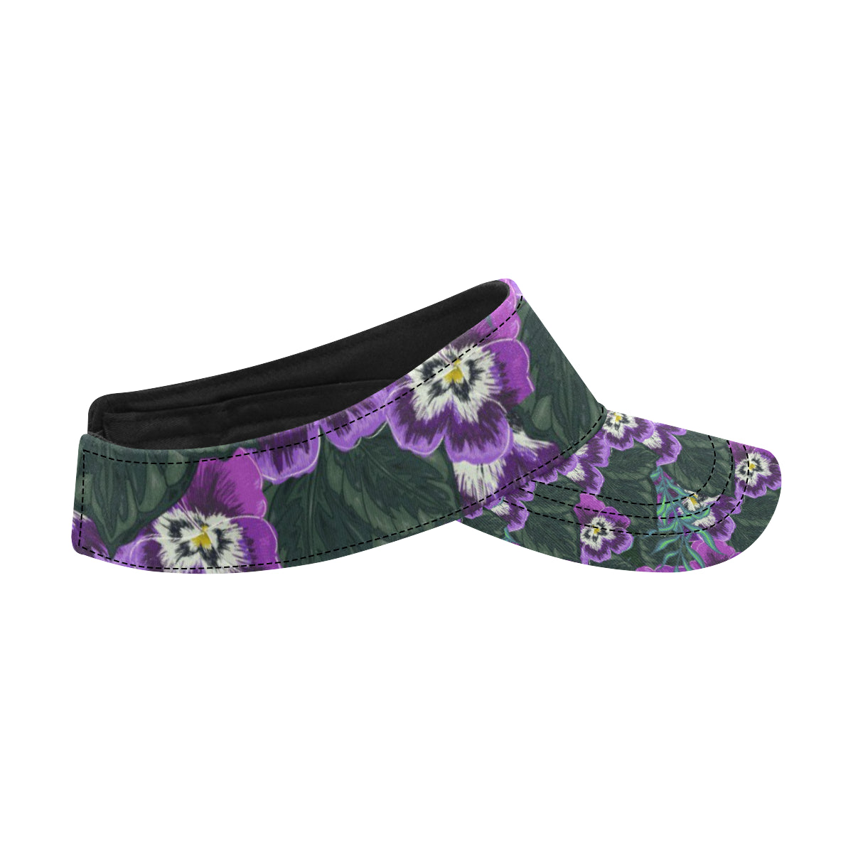Pansy Pattern Print Design PS07 Unisex Sun Visor