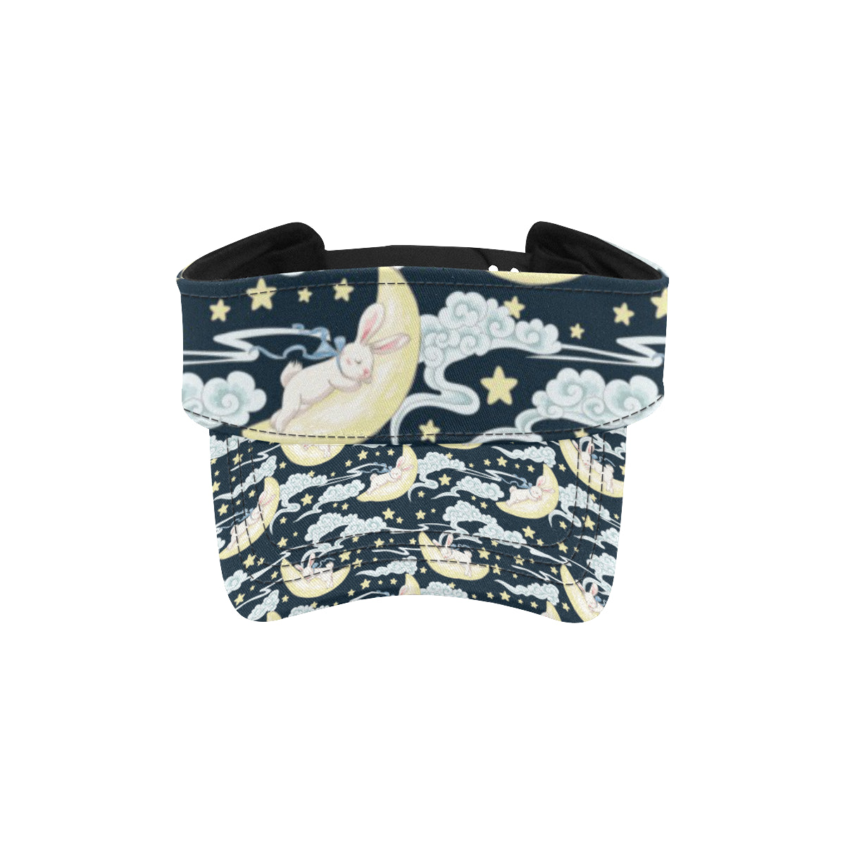 Rabbit Sleeping Pattern Print Design RB08 Unisex Sun Visor