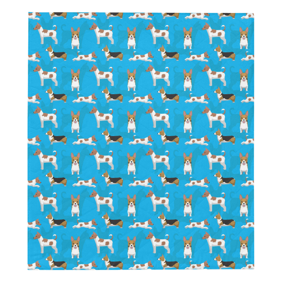 Cardigan Welsh Corgis Pattern Print Design 01 Premium Quilt