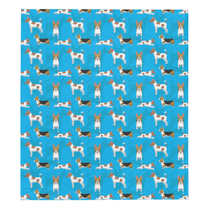 Cardigan Welsh Corgis Pattern Print Design 01 Premium Quilt