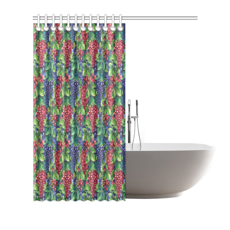 Grape Pattern Print Design GP02 Shower Curtain