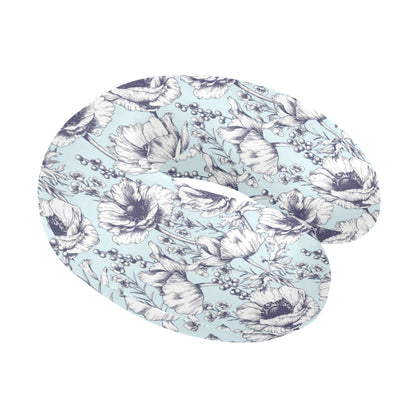 Anemone Pattern Print Design 02 U-Shaped Travel Neck Pillow