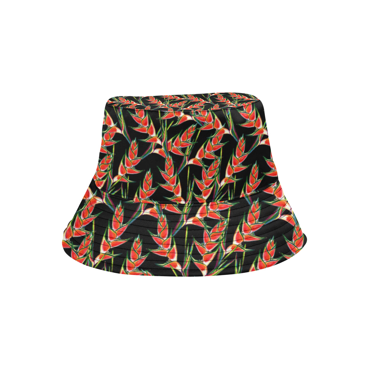Heliconia Pattern Print Design HL010 Unisex Bucket Hat
