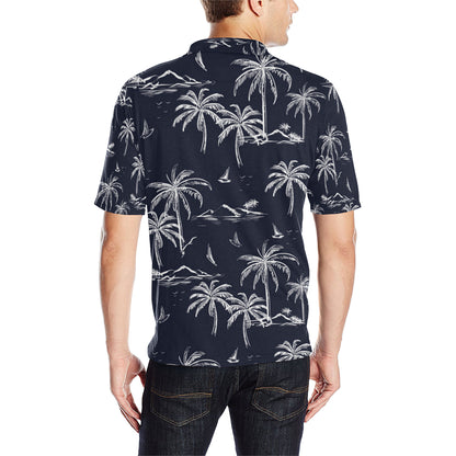 Pacific island Pattern Print Design A02 Men Polo Shirt