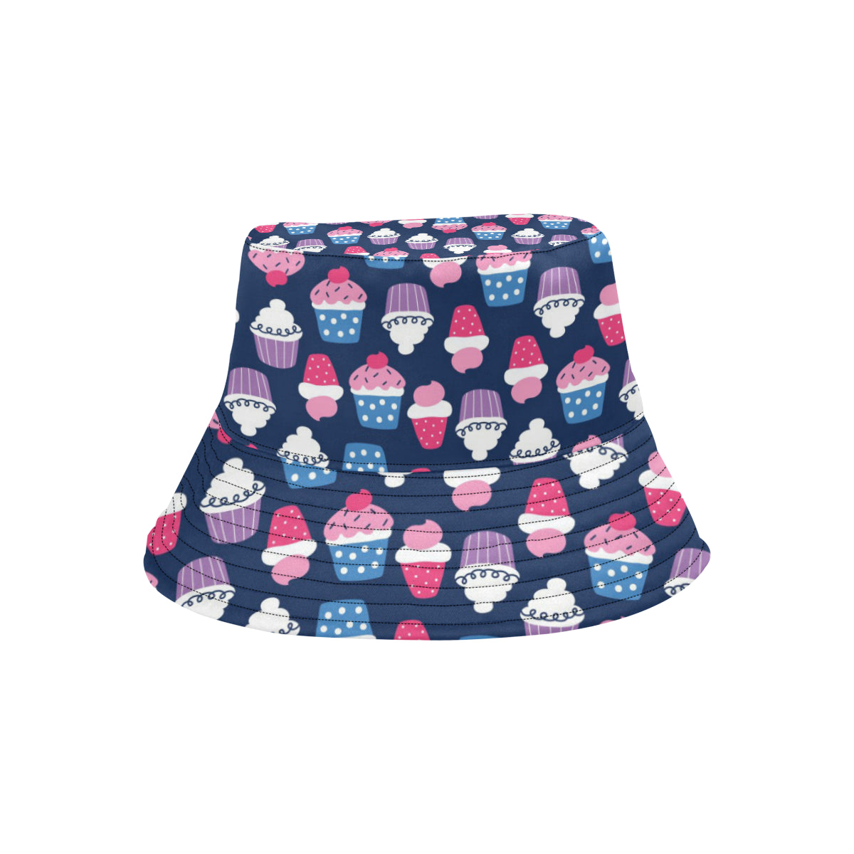 Cupcake Pattern Print Design CP04 Unisex Bucket Hat