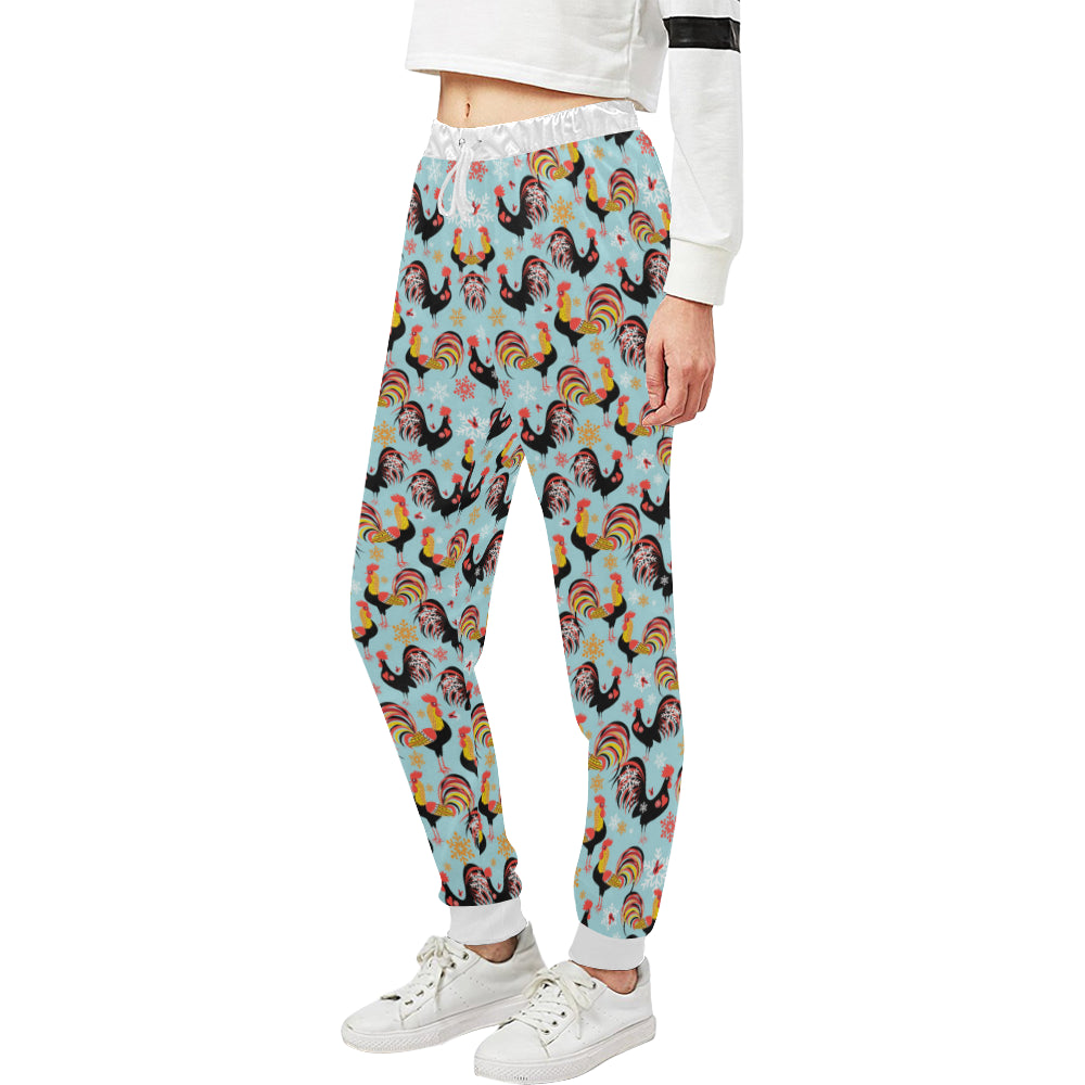 Rooster Themed Design Unisex Sweatpants