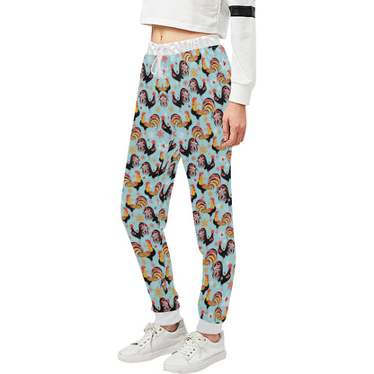 Rooster Themed Design Unisex Sweatpants