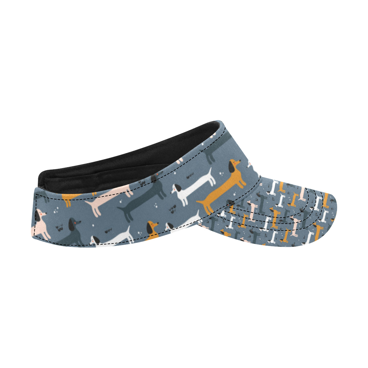 Dachshund Pattern Print Design 012 Unisex Sun Visor