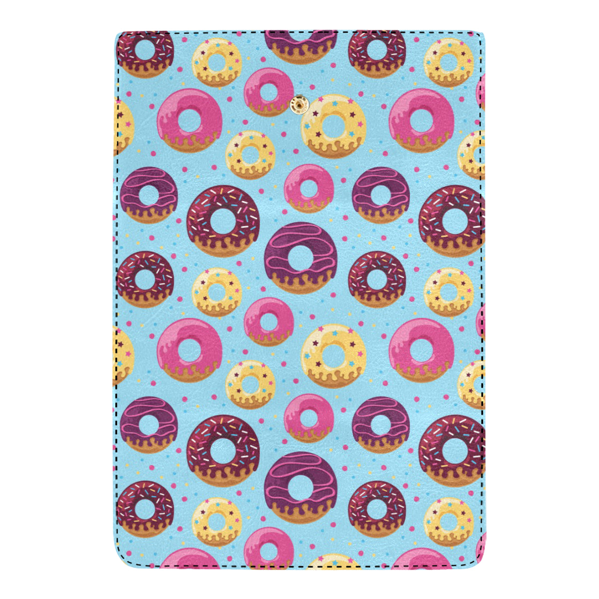 Donut Pattern Print Design DN07 Women's Trifold Wallet